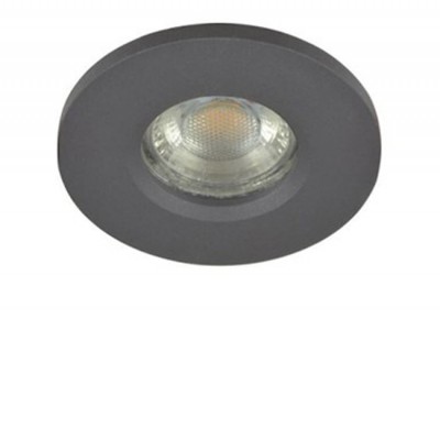 IKA Podhledové svítidlo bodové, kruhové, těleso kov, povrch bílá/tmavě šedá, pro žárovku 1x50W, GU10, 230V, IP65, rozměry d=84mm, h=33mm.