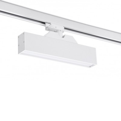 LINNEA Svítidlo do lišty, těleso kov, povrch bílá, dif plast opál, LED 24W, 1400lm, přepínačem CCT nast. teplota  teplá 3000K-denní 6000K, 230V, IP20, tř.1, rozměry 570x145x40mm.