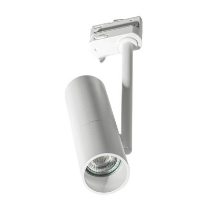 LOLO Bodové svítidlo do lišty, nastav směr svícení, materiál kov, povrch bílá, pro žárovku 1x50W, GU10, IP20, tř.1, rozměry d=54mm, h=280mm do 3F lišty NORDIC ALUMINIUM