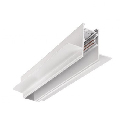 ALFA 48V Vestavná lišta pro magnetický systém, materiál hliník, povrch bílá, 48V, rozměry 70x42,5mm, l=1000mm, vč. dvou koncovek.