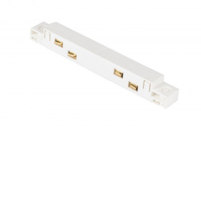 ALFA 48V Vkládací, spojovací konektor pro napájení magnetického systému osvětlení, materiál kov, bílý, 48V, IP20,  rozměry 142x17x19mm.