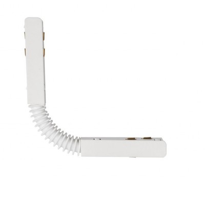 ALFA 48V Vkládací, flexibilní spojovací konektor pro napájení magnetického systému osvětlení, materiál kov a plast, bílý, 48V, IP20,  rozměry 226x17x19mm.