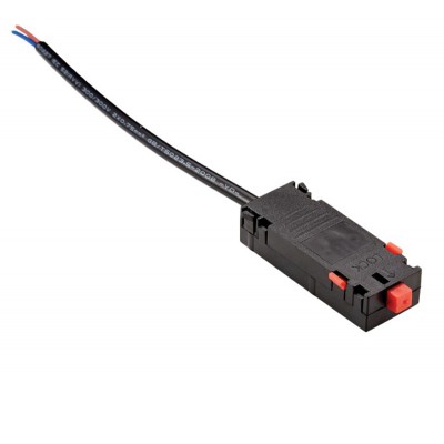 BETA, 230V Napájecí konektor magnetického systému osvětlení, materiál kov, povrch černá, 230V, IP20, rozměry 25x20x290mm.