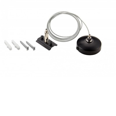 BETA Závěsná sada pro magnetický systém, těleso kov, povrch černá, rozměry d=50mm, l=1,5m