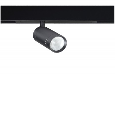 OPTICA-BETA, 230V Bodové svítidlo, do magnet syst, kov, černá, LED 10W, 1143lm, smart TUYA Bluetooth stmívat, CCT nastav. teplota teplá 3000K-denní 6000K, zoom vyzař. úhel 15°-38°, 230V, IP20, rozměry d=50mm, h=100mm
