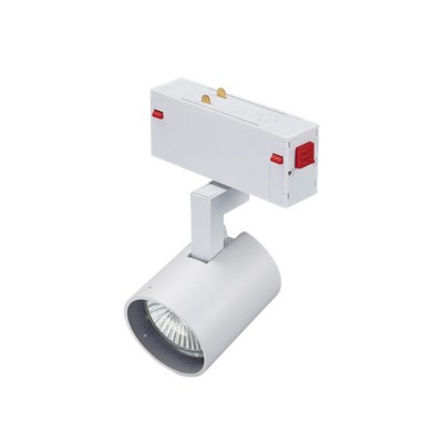 GARY-BETA Bodové svítidlo, do magnetického systému, nastav. směr svícení, těleso kov, povrch bílá, pro žárovku 1x50W, GU10, 230V, IP20, rozměry d=56mm, h=70mm.