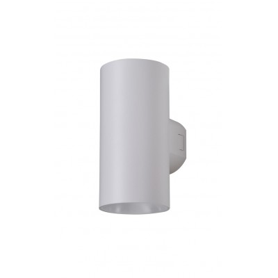 ROLAND Nástěnné venkovní svítidlo, těleso kov, povrch bílá, LED 18W, 1600lm, teplá 3000K, Ra80, 230V, IP65, tř.1, rozměry 78x160x100mm, svítí nahoru/dolů.