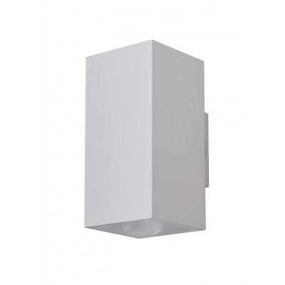 ROLAND Nástěnné venkovní svítidlo, těleso kov, povrch bílá, LED 18W, 1600lm, teplá 3000K, Ra80, 230V, IP65, tř.1, rozměry 78x116x100mm, svítí nahoru/dolů.