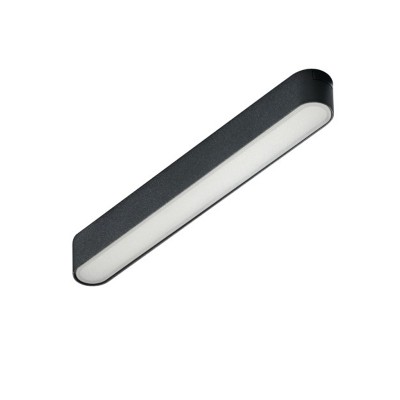SANGRIA MILKY-GAMA Svítidlo, do magnetického systému, těleso kov, povrch černá, dif plast opál, LED 12W, 720lm, neutrální 4000K, vyzař. úhel 120°, 48V, IP20, rozměry 222x29x26mm.