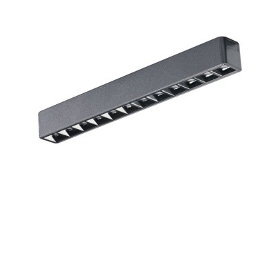 KIRA-GAMMA, 48V Buňkové svítidlo, do magnetického systému, těleso kov, povrch černá, LED 12W/18W/24W, teplá 3000K/neutrální 4000K, vyzař. úhel 24°, 48V, IP20, rozměry dle typu.