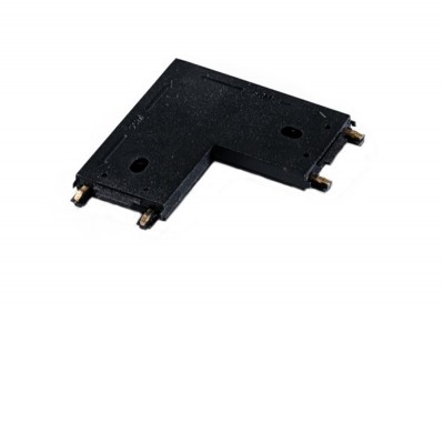 GAMMA, 48V L konektor pro spoj pro magnetický systém, těleso plast a měď, povrch černá/bílá, IP20, 48V, rozměry 55x5mm.