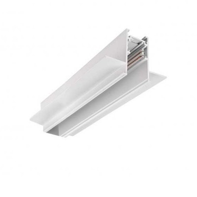 ALFA 48V Vestavná montážní základna pro magnetický lištový, magnetický systém, materiál hliník, povrch bílá, jednofázová, 48V, rozměry 50x39mm, l=3000mm, vč. dvou koncovek.