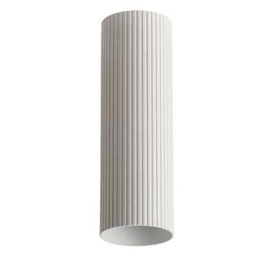LUCAS TUBE RIBBED Krycí váleček, materiál kov, povrch bílá, drážkovaný d=55mm, l=500mm