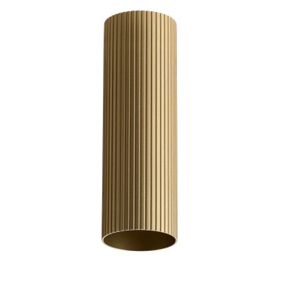 LUCAS TUBE RIBBED Krycí váleček, materiál kov, povrch mosaz zlatá, drážkovaný d=55mm, l=500mm