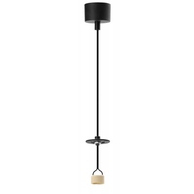 LUCAS BASE 1R PENDANT GU10 Závěs svítidla, základna kov, černá, nebo bílá, pro žárovku 1x10W, GU10ES50, 230V, IP20, d=57mm, h=1600mm, krycí váleček SAMOSTATNĚ
