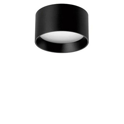 CD ASTONE LED 12W Stropní svítidlo, těleso hlíník, povrch černá, komínek černá, LED 12W, 870lm, teplá 3000K, Ra80, 230V, IP20, d=120mm, h=64mm