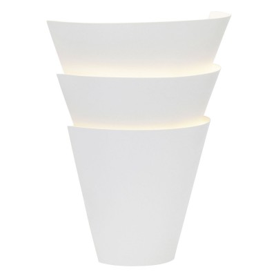 SHIP 1X40W E14 NÁSTĚNNÉ Nástěnné svítidlo, základna kov, povrch bílá, stínítko plast bílá, pro žárovku 1x40W, E14, 230V, IP20, tř.2, rozměry 305x245x125mm, svítí nahoru