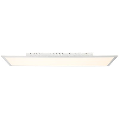 FLAT LED 60W STMÍV OBDÉLNÍK Stropní přisazené svítidlo, základna hliník, povrch broušený, difuzor plast akryl opál, LED 60W, 5000lm, CCT teplá 2700K-denní 6500K, přímé stmívání, 230V, IP20, tř.2, 55x1000x350mm, vč. dálk ovládání