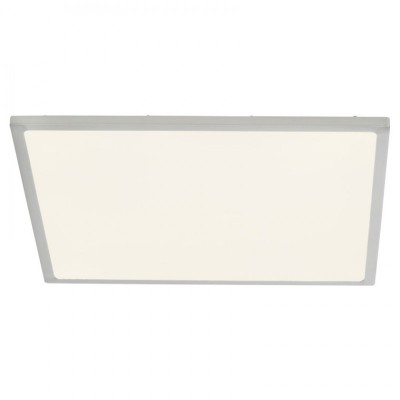 CERES Stropní přisazené svítidlo, těleso hliník, nikl mat, difuzor plast opál, LED 30W, teplá 3000K, 3000lm, stmívatelné STEP vyp/zap vypínačem 100%, 50%, 10%, Ra80, 230V, tř.2, IP20, rozměry 45