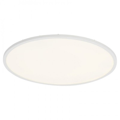 CERES Stropní přisazené svítidlo, těleso hliník, povrch bílá, difuzor plast opál, LED 1x30W, teplá 3000K, 3000lm, stmívatelné vyp/zap vypínačem, 230V, tř.2, IP20, d=450mm, h=40mm