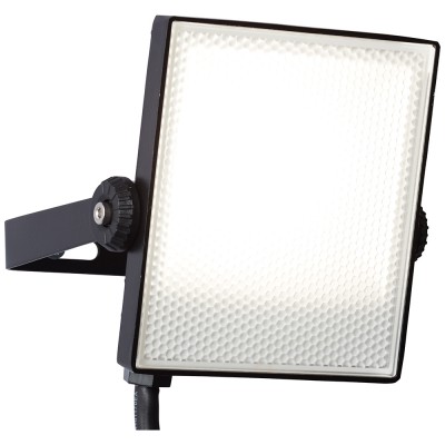 DRYDEN LED 10W IP65 VÝPRODEJ Venkovní svítidlo, reflektor plochý, těleso hliník, povrch černá, difuzor plast opál, nastavitelný směr svícení, LED 10W, 800lm, neutrální 4000K, 230V, IP65, tř.1, rozměry 133x115