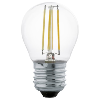 LED 4W 350LM E27 G45 teplá VÝPRODEJ Světelný zdroj žárovka, globe, zákl kov, krycí sklo čiré, LED 4W, E27, G45, teplá 2700K, 350lm, Ra80, 230V, vyzařovací úhel 200°, stř život 15.000h, 15.000x zap/vyp, d=45mm h=73mm