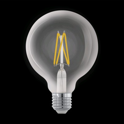 LM_E27_LED VÝPRODEJ Světelný zdroj LED, materiál sklo kov, LED 6W, E27, G95, teplá 2700K, 806lm, Ra80, 30mA, 230V, životnost 25000h, rozměry d=95mm, h=135mm
