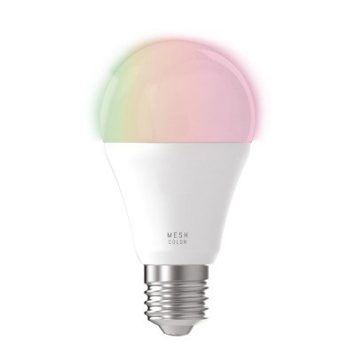 CONNECT-Z LM-ZIG-RGB/CCT E27 A60 9W OPAL VÝPRODEJ Světelný zdroj, žárovka, kov, plast opál,  LED 9W, 806lm, E27, A60,  dálk ovl, nebo smart telefon, lze stmívat, nast teplota CCT teplá 2700K - denní 6500K, Ra80, 230V, d=60mm, l=118mm