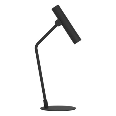 ALMUDAINA Stolní lampa, těleso kov, nast. směr svícení,  povrch černá, LED 5W, teplá 3000K, 480lm, Ra80, 230V, IP20, tř.2. rozměry d=170mm, h=495mm, vč. vypínače na kabelu