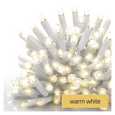 VZ PROFI 50LED, třásně, bílá, sv. stále, IP44, 3m Spojovatelný vnitřní/venkovní vánoční třásně, 365 dní, 50 LED, teplá, svítí stále, svítící část š=3m, l=0,4m, rozteč 0,1m, IP44, kabel bílá, trafo SAMOSTANĚ