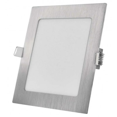 PLAM BI SQ 12W, 18W TRIAC CCT Stropní podhledové svítidlo, základna hliník, povrch černá/broušený nikl, difuzor plast opál, LED 12,5W/1000lm, 18W/1500lm, přepín. CCT teplota teplá 3000K-neutrální 4000K, stmív. TRIAC, Ra80, 230V, IP20, rozměry dle typu.