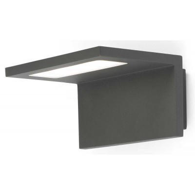 WERITO WALL LED 1x6W Nástěnné venkovní svítidlo, těleso hliník, povrch lak šedá tmavá mat, difuzor plast mat, LED 1x6W, teplá 3000K, 450lm, 230V, IP54, tř.1. rozměry 170x135x90mm