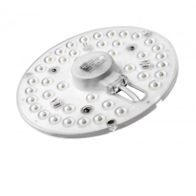 LP 10W/16W/20W/30W PCB LED modul pro náhradu žárovek ve svítidlech, základna plast, bílá, LED 10W/1000lm, 16W/1600lm, 20W/2000lm, 30W/ 3000lm, teplá 3000K/neutrální 4000K, Ra83, 230V, IP20, symbol "F", rozměry dle typu, montáž na magnet