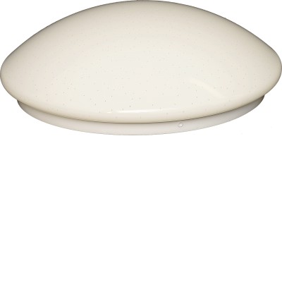 ANETA Stropní, přisazené svítidlo, základna kov, povrch bílá, difuzor plast opál se třpyt. efektem, LED 16W, 1100lm, teplá 2700K/neutrální 4000K, 230V, IP20, rozměry d=290mm, h=90mm.