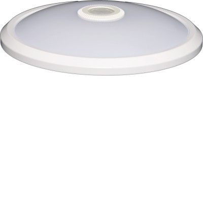 DARINA Stropní svítidlo, PIR senzor pohybu, SA - pro běžné i nouzové svícení, základna kov, povrch bílá, dif plast opál, LED 12W/16W, neutrální 4000K, 230V, IP20, rozměry d=290mm, h=62mm.