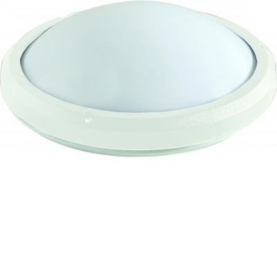 MELISSA Stropní venkovní svítidlo, těleso plast bílá, difuzor plast opál, pro žárovku 1x100W, E27, 230V, IP65, tř.1, rozměry d=335mm, h=100mm.
