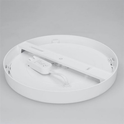 LED mini panel Stropní přisazené/podhledové svítidlo, kruhové, těleso plast bílá/stříbrná, difuzor plast opál, LED panel 12W/18W/24W, přepín. CCT  teplá 3000K/neutrální 4000K/denní 6000K, vyzař úhel 160°, 230V, do koupelny IP54