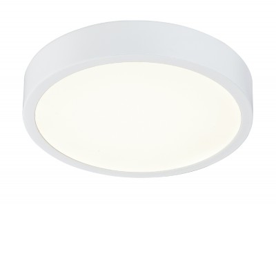ARCHIMEDES LEDx15W/22W/28W Stropní svítidlo, těleso hliník, povrch bílá mat, difuzor plast opál, LED panel 15W/22W/28W, neutrální 4000K, stmív, 230V, do koupelny IP44, tř.2