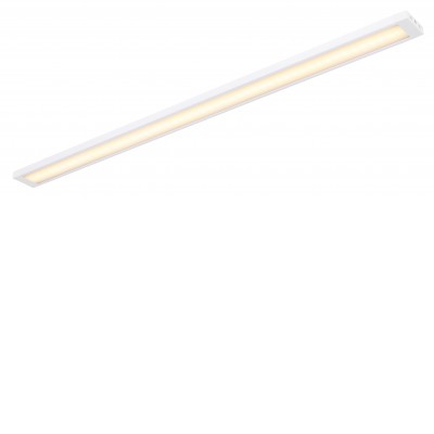 VILLY Přisazené svítidlo, pro osvětlení kuchyňské linky, těleso plast bílá, difuzor plast opál, LED 5W, teplá 3000K, 590lm, 230V, IP65, rozměry 500x30x1mm, délka kabelu l=1500mm.