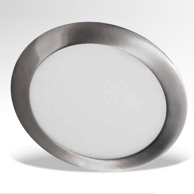 NURO R LED 3W Stropní, podhledové svítidlo kruhové, těleso hliník, povrch chrom mat, difuzor plast opál, LED 3W, 210lm, neutrální 3800K, vyzřovaní úhel 120°, Ra80, 230V trafo/kab, IP20, tř.2, rozměry d=90mm,