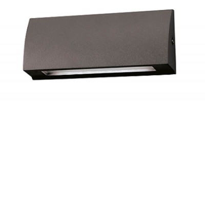 STAIRS LED 3W 6W 10W IP54 Nástěnné venkovní svítidlo pro osvětlení schodiště, těleso hliník, povrch šedočerná antracit, difuzor sklo, LED 3,5W, 100lm, neutrální 4000K, Ra80, 230V, IP54, tř.1, rozměry 130x55x30mm, svít