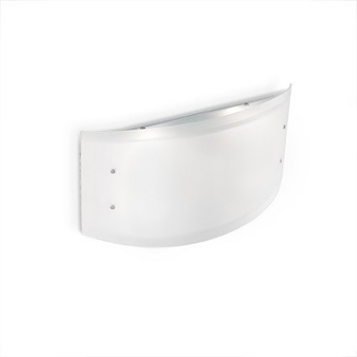 ALI Stropní nástěnné svítidlo, základna kov, povrch chrom, difuzor mléčné sklo přední/vrchní/spodní, pro žárovku 60W, E27, 230V, tř.1, IP20, rozměry dle typu