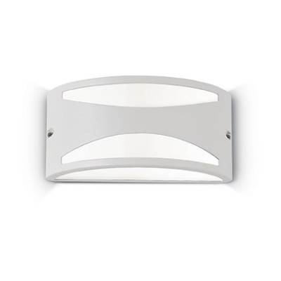 REX-3 Nástěnné venkovní svítidlo, těleso hliník, povrch prášk. lak bílá, difuzor bílý akryl - tvar dle typu, pro žár. 1x60W, E27, 230V, IP44, tř.1, rozměry 250x120x130mm