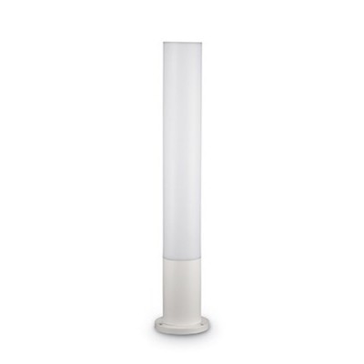 EDO PT1 Sloupkové venkovní svítidlo, těleso hliník, povrch bílá, difuzor polykarbonát opál, pro LED 1x13W, GX53, 230V, IP44, tř.1, rozměry d=155mm, h=800mm