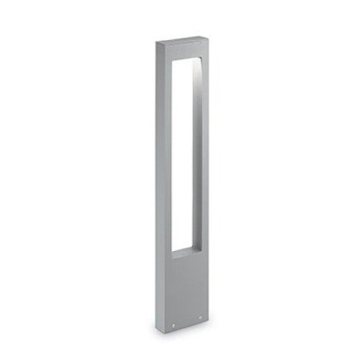 VEGA PT1 Sloupkové venkovní svítidlo, těleso hliník, povrch šedá, krycí sklo čiré, detail duté těleso, pro žárovku 1x15W, G9, 230V, IP44, tř.1, rozměry 150x800x50mm, svítí dolů