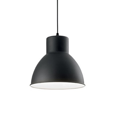 METRO SP1 Závěsné svítidlo, základna kov, povrch černá, kryt kov vnější černá, vnitřní bílá, pro žárovku 1x60W, E27, 230V, IP20, tř.1, rozměry d=275mm, vč závěsu l=1300mm lze zkrátit