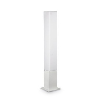 EDO PT1 Sloupkové venkovní svítidlo, těleso hliník, povrch bílá, difuzor polykarbonát opál, pro LED 1x13W, GX53, 230V, IP44, tř.1, rozměry 150x150x790mm