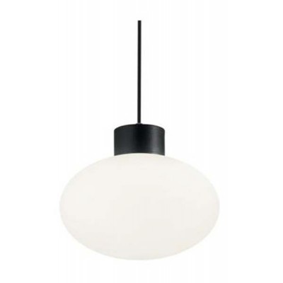 CLIO Venkovní závěs svítidla, těleso hliník, povrch černá, pro žárovku 1x60W, E27, 230V, IP44, tř.1, rozměry d=90mm, h=45mm, vč závěs kabelu l=1005mm, lze zkrátit, POUZE ZÁVĚS DIFUZOR SAMOSTATNĚ