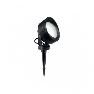 TOMMY Venkovní svítidlo do záhonu, nastavitelný směr svícení, těleso plast, povrch černá, difuzor plast opál, pro LED 1x10W, GX53, 230V, IP66, tř.2, rozměry d=150mm, s bodcem do záhonu h=340mm