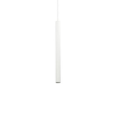 ULTRATHIN SP1 SMALL Závěsné bodové svítidlo, základna a těleso kov, povrch bílá, LED 12W, 760lm, teplá 3000K, 230V, IP20, tř.2, rozměry d=30mm, l=400mm, vč. závěsného kabelu l=1420mm, lze zkrátit